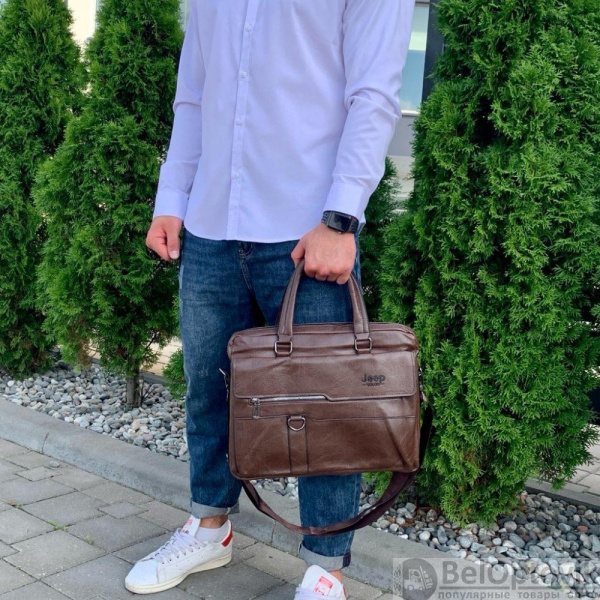Мужская деловая сумка/портфель Jeep Buluo для документов