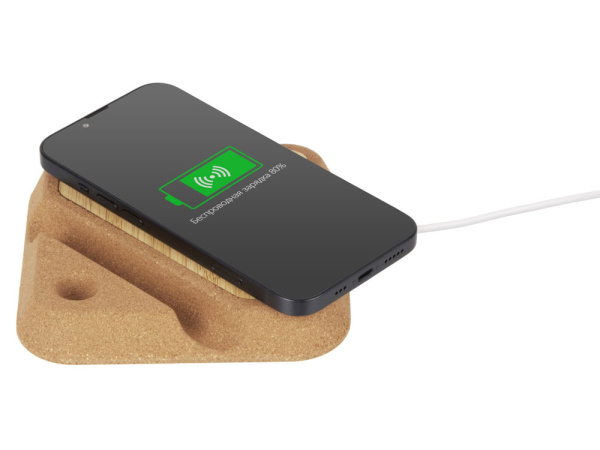 Беспроводное зарядное устройство «Tetra», 15 Вт, Цвет натуральный