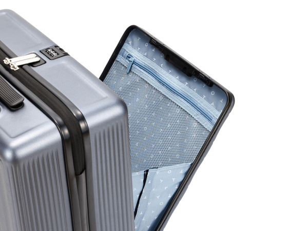 Чемодан «БАЙКАЛ», 37 л, Размер S, Цвет серый