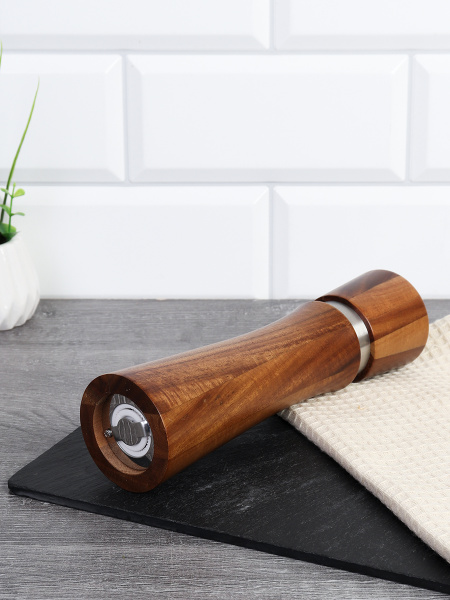 Мельница для специй и соли 20 см Акация / JS1103-20 /уп 64/