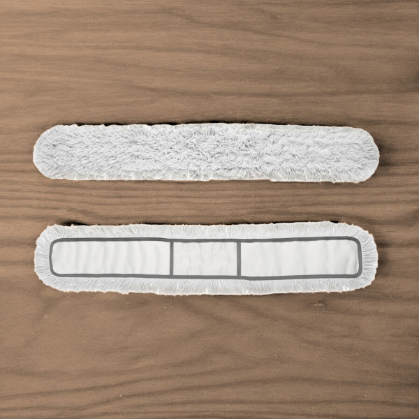 Насадка на швабру хлопковая разрезная, крепление карман, 100 см