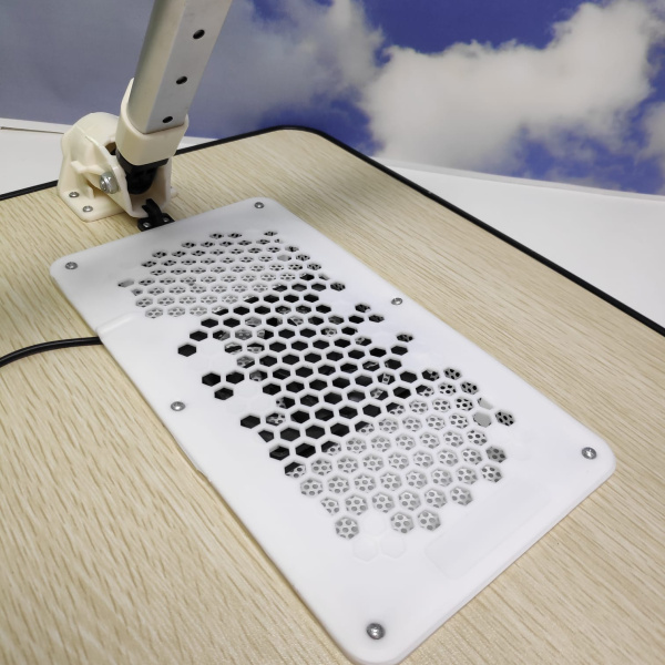 Портативный (складной) эргономичный стол для ноутбука с охлаждением (1 вентилятор + вентиляция) Elaptop Desk 52 х 30 х 23 см