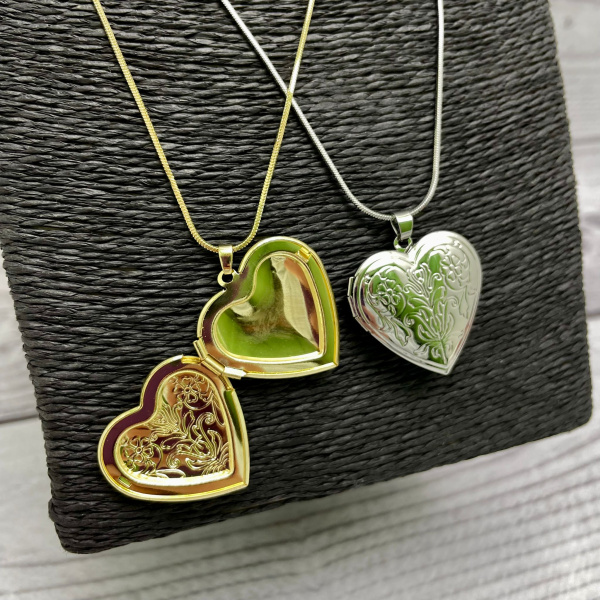 Кулон - тайник Сердце на цепочке