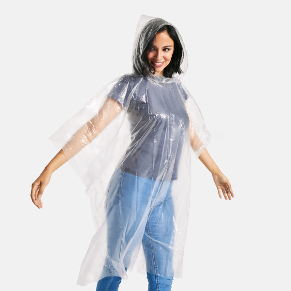 Дождевик водонепроницаемый VOSTOK белый с капюшоном