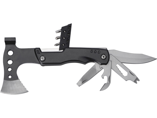 Топор-мультитул 7-в-1 «Stalk», Цвет серебристый, черный