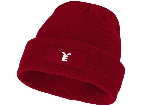 Шапка «Boreas» с нашивкой, Цвет красный