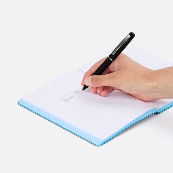 Ручка шариковая Bolt Soft Touch, черная, 13,8х1,3 см