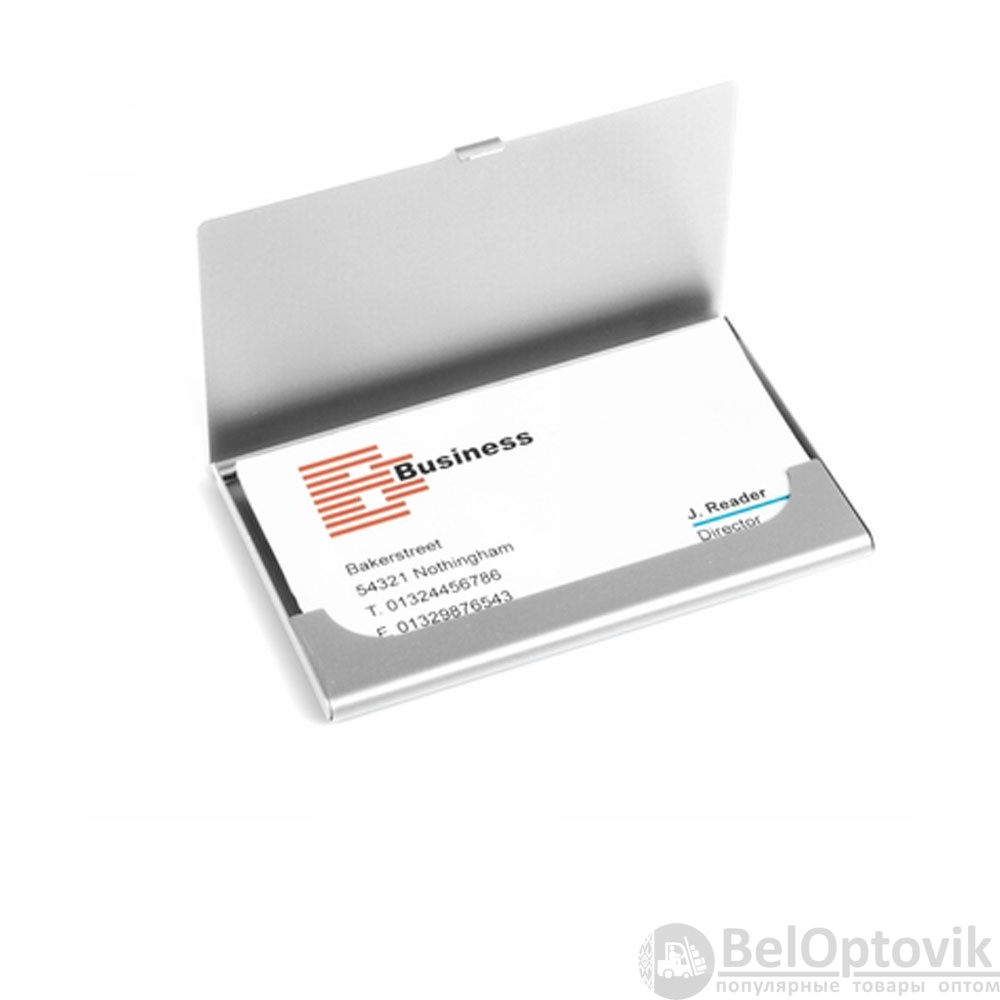 Визитница Element, серебряная