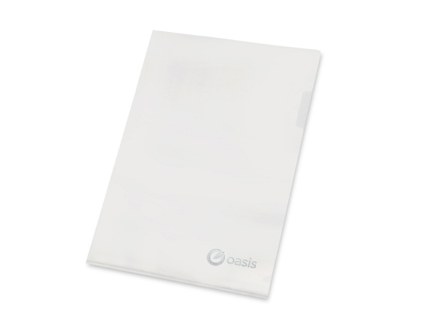 Папка- уголок А4, матовая, Цвет прозрачный матовый