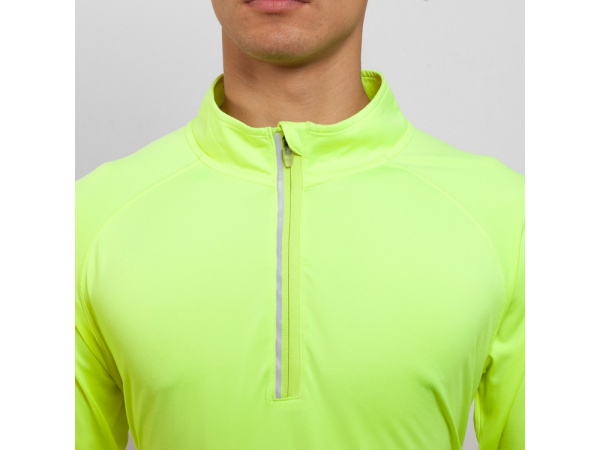 Толстовка с воротом на молнии «Melbourne» мужская, Размер 2XL, Цвет неоновый желтый