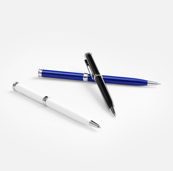 Ручка шариковая Finn Chrome, черная, 13,8х0,9 см