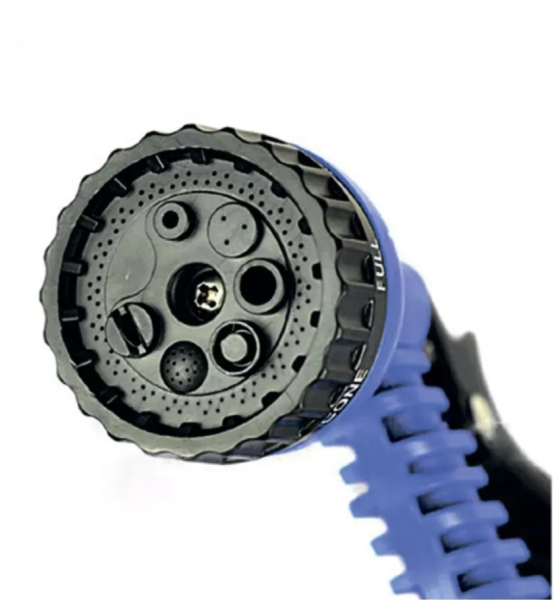 Шланг  Xhose (Икс-Хоз) 75 метров  поливочный (Икс-Хоз) саморастягивающийся с пульверизатором Синий