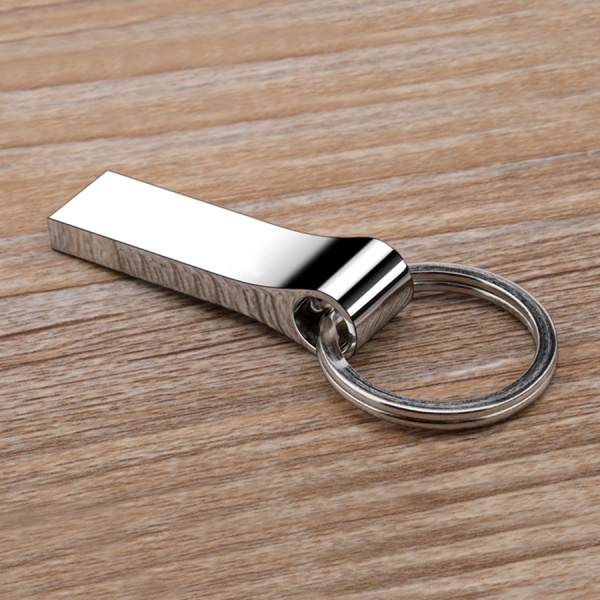 Универсальная Флешка "Ring rail" объем памяти 16 Гб металл, серебристый глянец