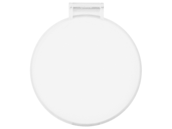 Карманное косметическое зеркало «Красотка», Цвет белый