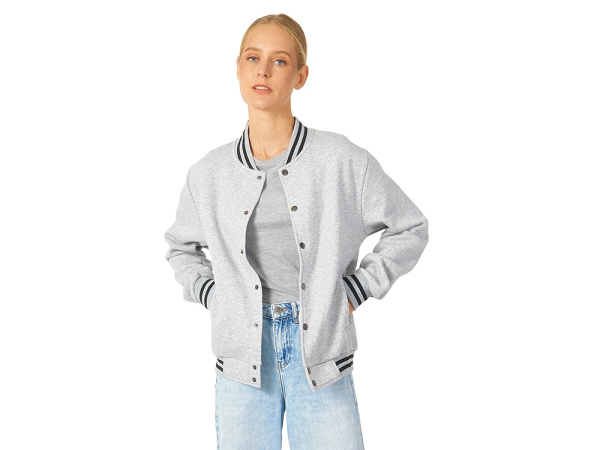 Бомбер «Oxford», унисекс, Размер 3XL, Цвет серый меланж