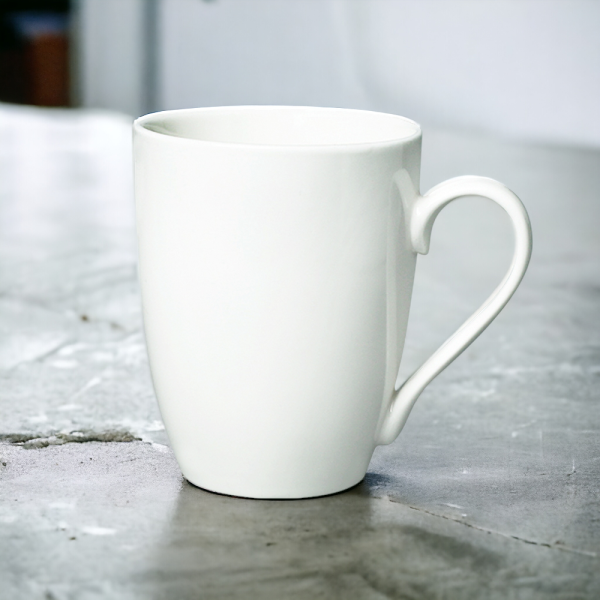 Кружка Elegante, 350мл, керамическая, белая / УЦЕНКА