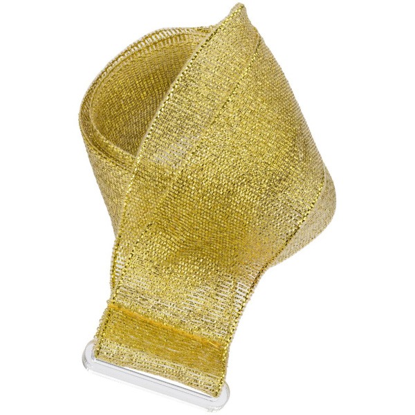 Лента для медали с пряжкой Ribbon, золотистая, 42х2,5 см