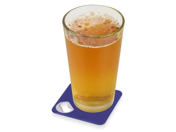 Подставка с открывалкой для кружки «Liso», Цвет черный/синий