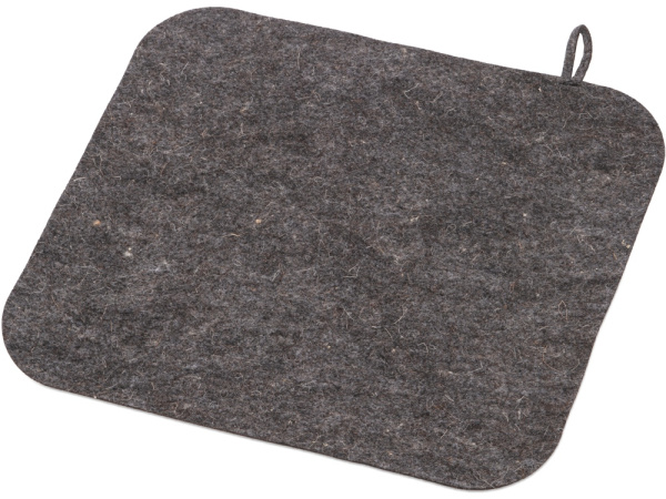 Банный набор из шапки, рукавицы и коврика «Calm», Цвет серый