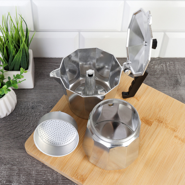 Кофеварка гейзерная 450 мл 9 чашек / LV-186 /уп 24/