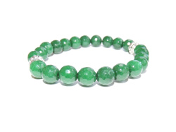 Браслет из зелёного агата