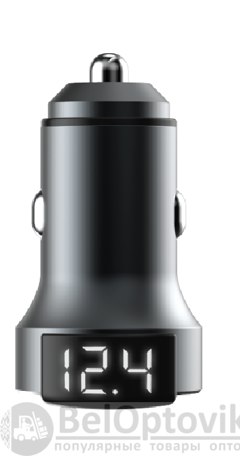 АЗУ 38W, Type-C +USB, PD, QC, gray, OLMIO