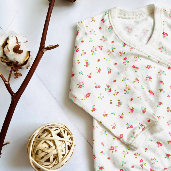 Распашонка для новорожденных детей Bebika, натуральный хлопок (13/14-1)