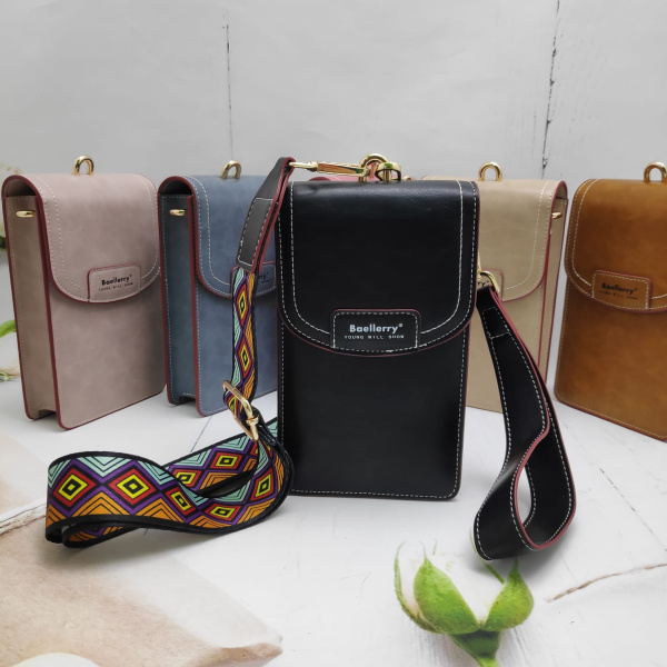 Дизайнерский женский клатч Baellerry Youne Will Show N8608 с плечевым ремнем