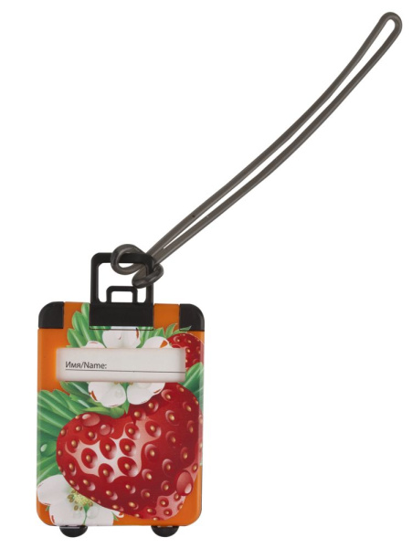 Бирка для багажа Trolley, оранжевая, 9,5х5,5х0,4 см