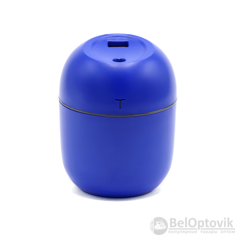 Светодиодный USB увлажнитель Egg с подсветкой, синий