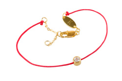 Браслет - оберег красная нить с подвеской