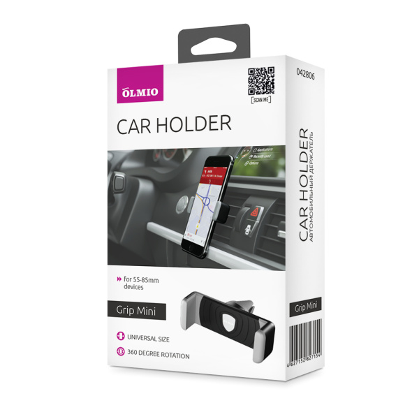 Держатель автомобильный для смартфонов Grip Mini, OLMIO