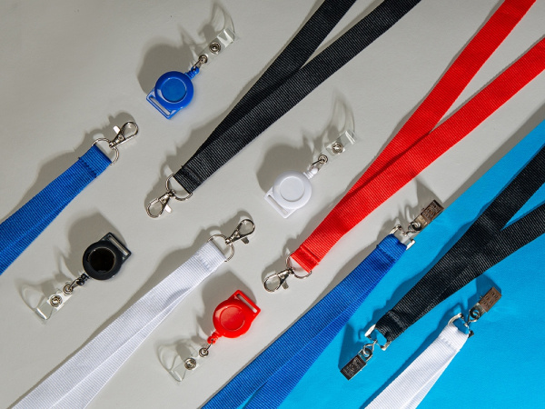 Ланъярд из RPET с клипом, Цвет черный