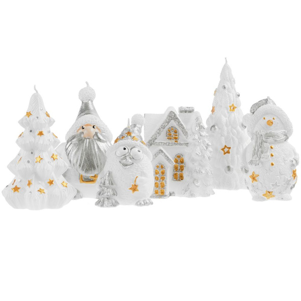 Свеча Christmas Twinkle, снеговик, 6,5х5,5х11 см