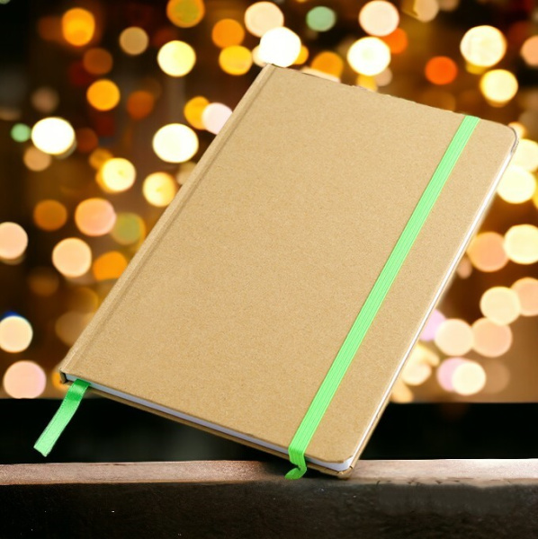 Блокнот Элвин в картонной обложке с листами в полоску / Скетчбук 160 страниц