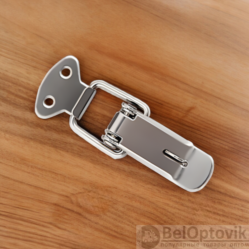 Замок-защелка под пломбу 128*41,3 мм., Никель / Удобный и надежный