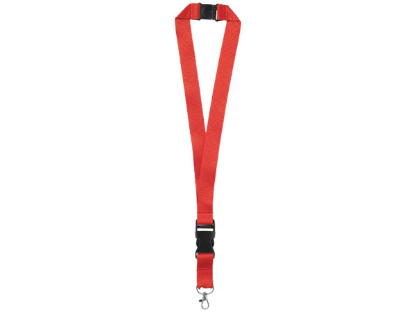Ланъярд "Berra" со съемным креплением, Цвет красный