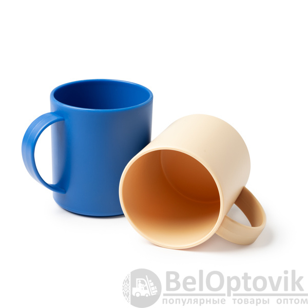 Пластиковая кружка LINO, бежевый