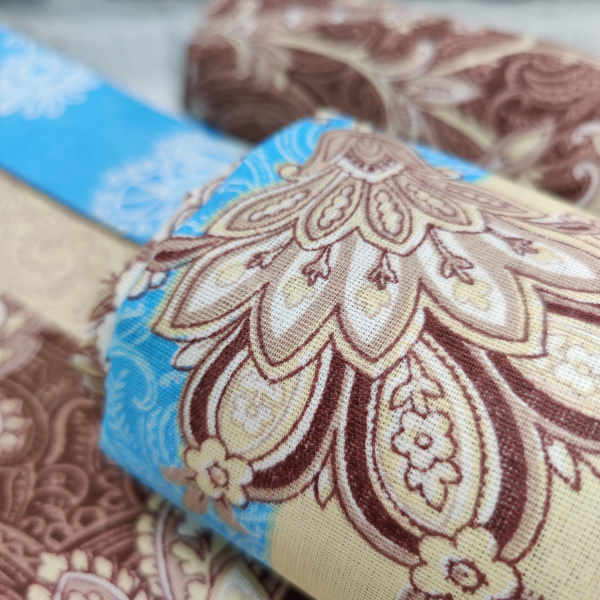 Постельное белье, бязь Комплект 1,5 спальный (147*215 см; 150*215 см; 70*70 см - 2 шт) "Восток" Живые фотографии внутри