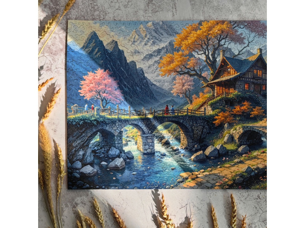 Деревянный пазл «Wonderhouse», Цвет разноцветный