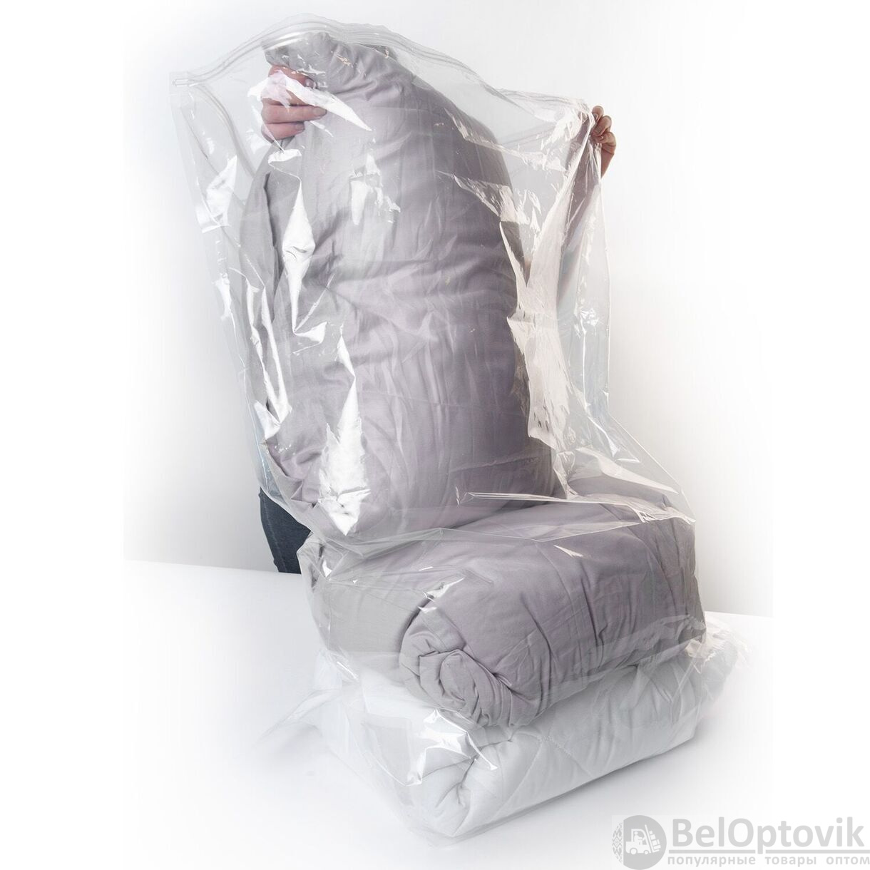 Вакуумный трехмерный пакет с клапаном Smart Storage 80*100*34см