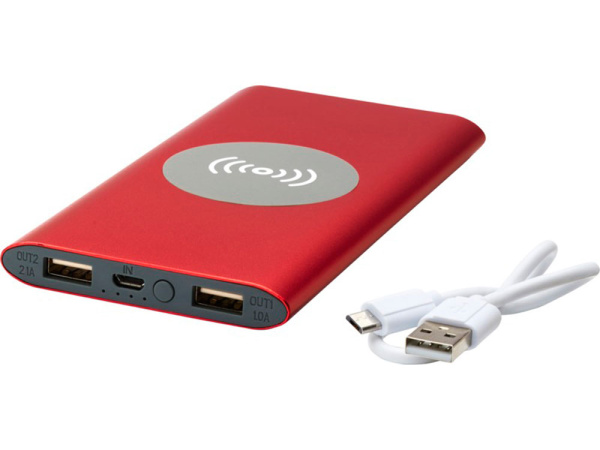 Внешний беспроводной аккумулятор «Juice», 8000 mAh, Цвет красный