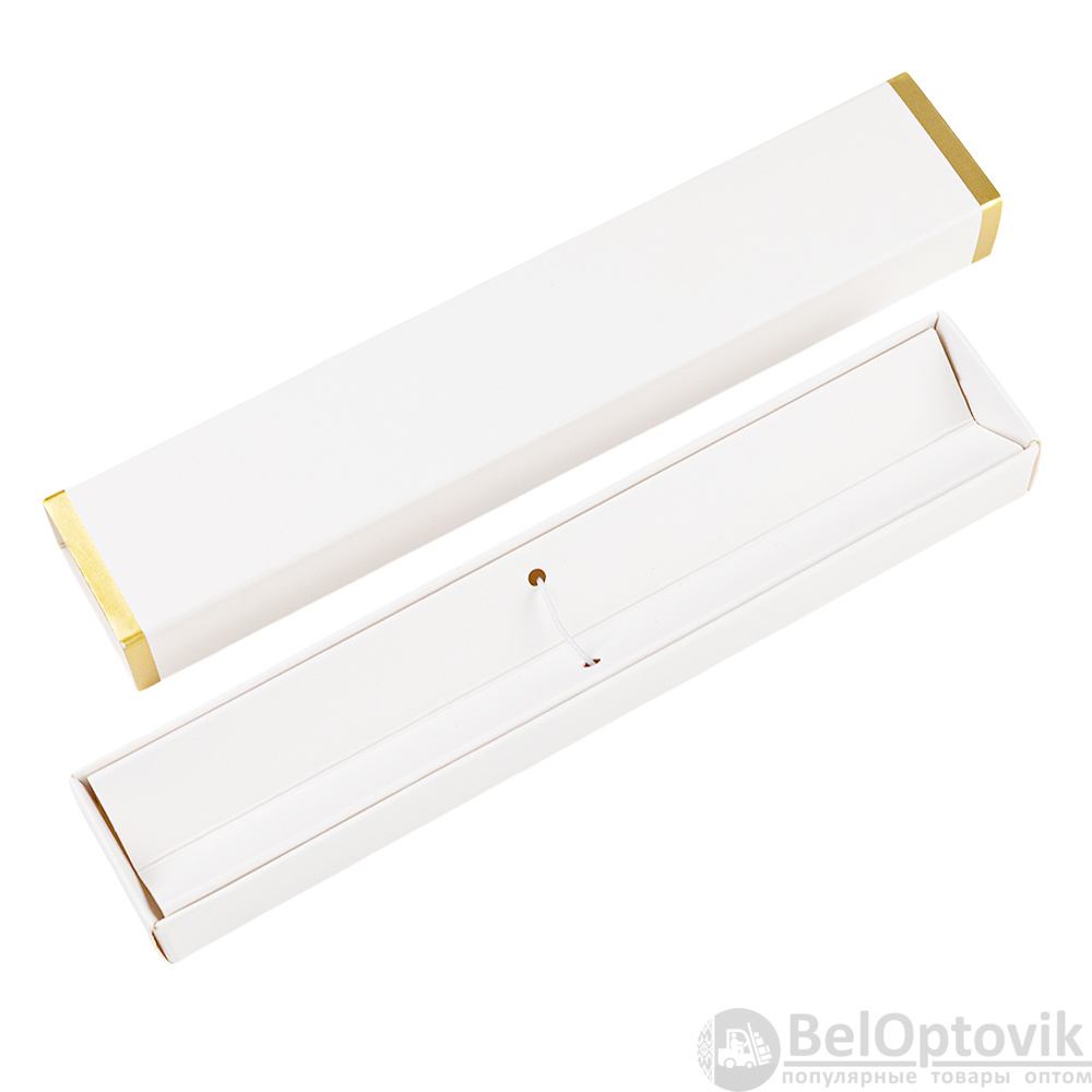 Ручка Betty в коробке Cradle белой с позолотой, серая
