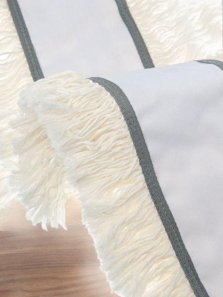 Насадка на швабру хлопковая разрезная, крепление карман, 80 см