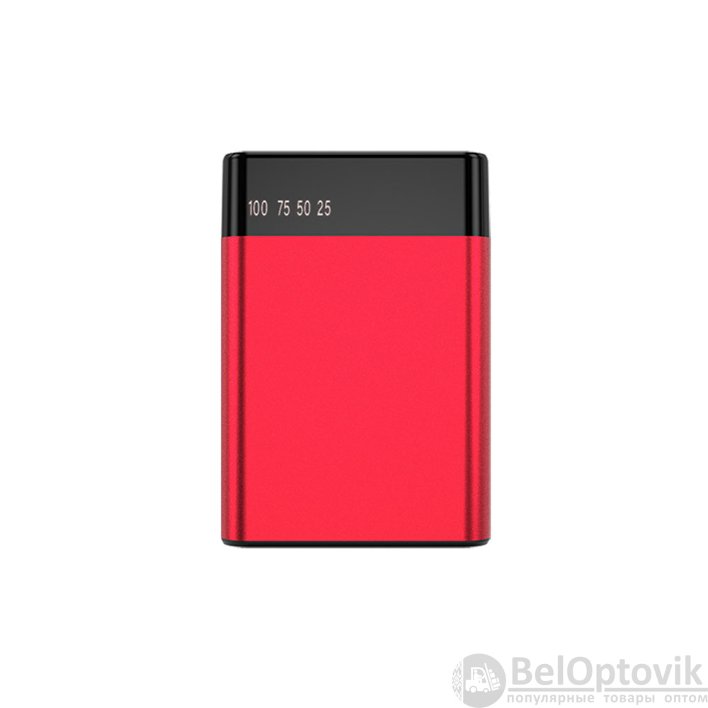 Внешний аккумулятор в металлическом корпусе Apria, 10000 mAh, красный