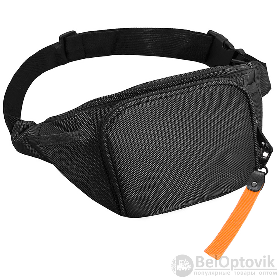 Поясная сумка SPLIT TO GO, Чёрный/Оранжевый