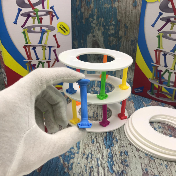 Игра детская настольная "Не урони башню" Dreams Makers 30 блоков, 3+