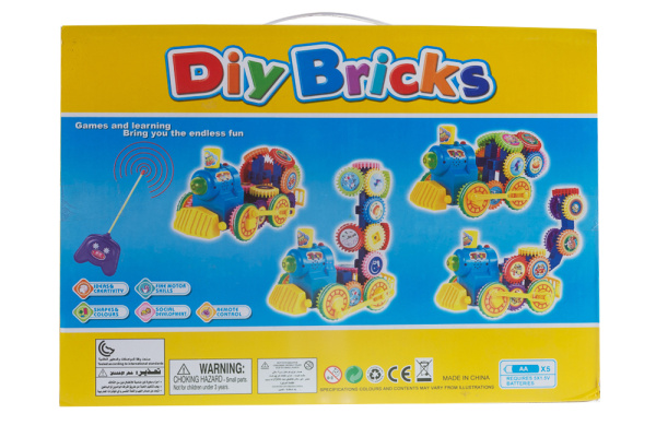 Паровоз на радиоуправлении Diy Bricks