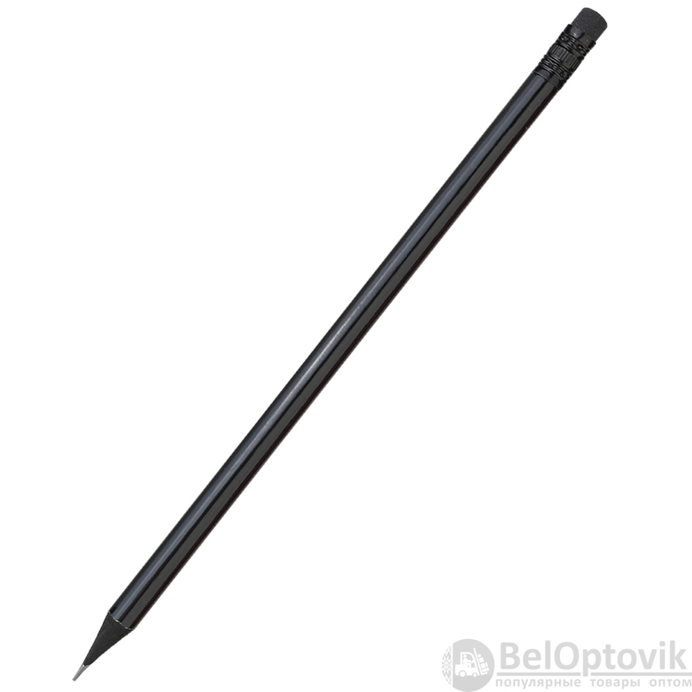 Карандаш с цветным корпусом Negro, черный