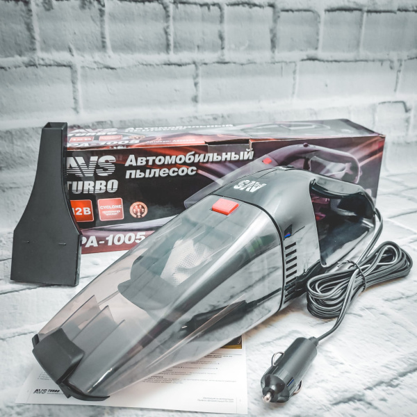 Автомобильный пылесос AVS Turbo PA-1005, 60 Вт